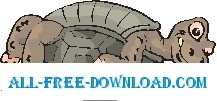 free vector Tortoise On Back 3