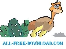 free vector Ostrich Happy