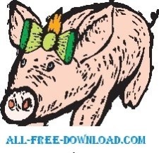 free vector Pig 24