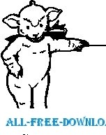 free vector Lamb Standing