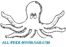 free vector Octopus 01
