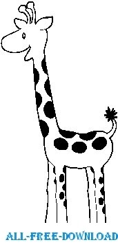 free vector Giraffe Looking