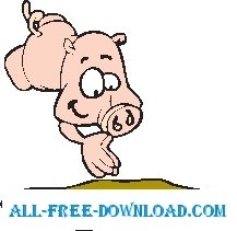 free vector Pig in Mud 4