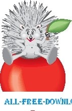 free vector Hedgehog on Apple