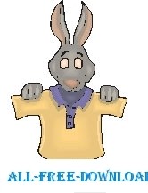 free vector Rabbit with Shirt