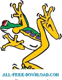 free vector Frog Dancing 4