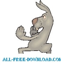 free vector Rabbit Martial Arts 1