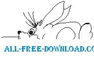 free vector Rabbit 08