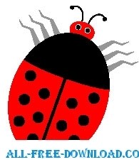 free vector Ladybug 14
