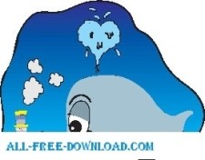 free vector Whale in Love with Boat