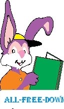 free vector Rabbit Reading Book