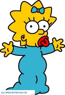 free vector Maggie Simpson 01 The Simpsons