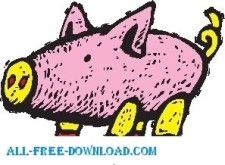 free vector Pig 23