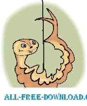free vector Worm on Hook 8