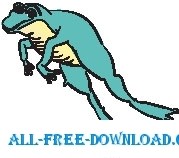 free vector Frog Leaping 1