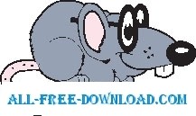 free vector Rat Wearing Eyeglasses