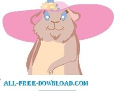 free vector Otter with Hat