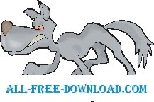 free vector Wolf Walking 2