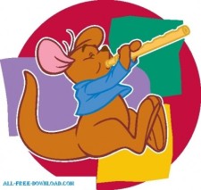 free vector Winnie the Pooh Roo 002