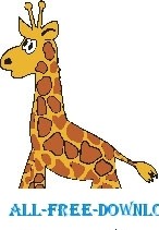free vector Giraffe 07