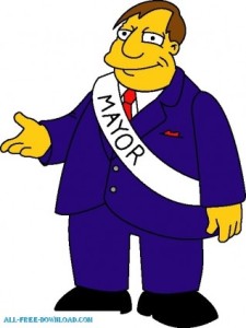 free vector Mayor Quimby 01 The Simpsons