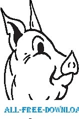 free vector Pig 22