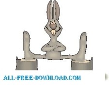 free vector Rabbit Martial Arts 3