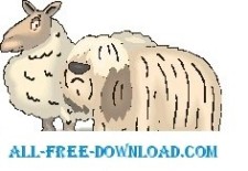 free vector Sheep and Dog