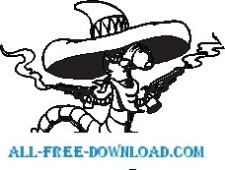 free vector Worm Bandito