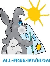 free vector Rabbit Painting 2