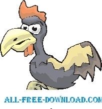 free vector Rooster Mean