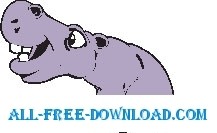 free vector Hippo 07