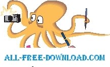 free vector Octopus Busy