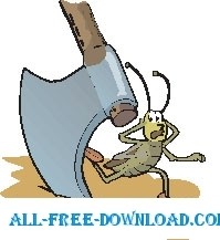 free vector Insect Scared