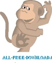 free vector Monkey Dancing 2