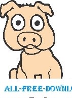 free vector Pig 07