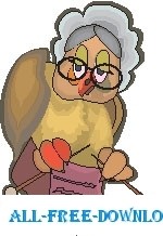 free vector Owl Granny