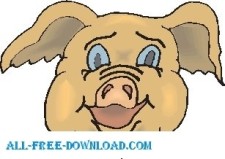 free vector Pig Happy 2