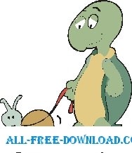 free vector Turtle and Snail