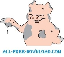 free vector Pig in Mud 2