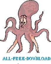 free vector Octopus Happy 1