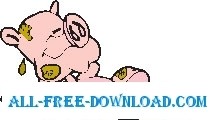 free vector Pig in Mud 3