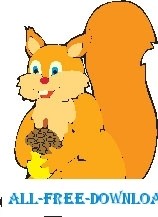 free vector Squirrel 09