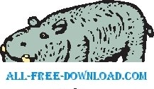 free vector Hippo 10