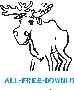 free vector Moose 1