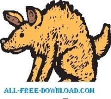 free vector Hyena