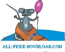 free vector Mouse in Shoe