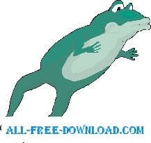 free vector Frog Leaping 4