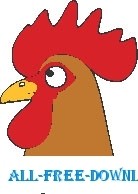 free vector Rooster Face