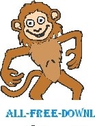 free vector Monkey Dancing 1
